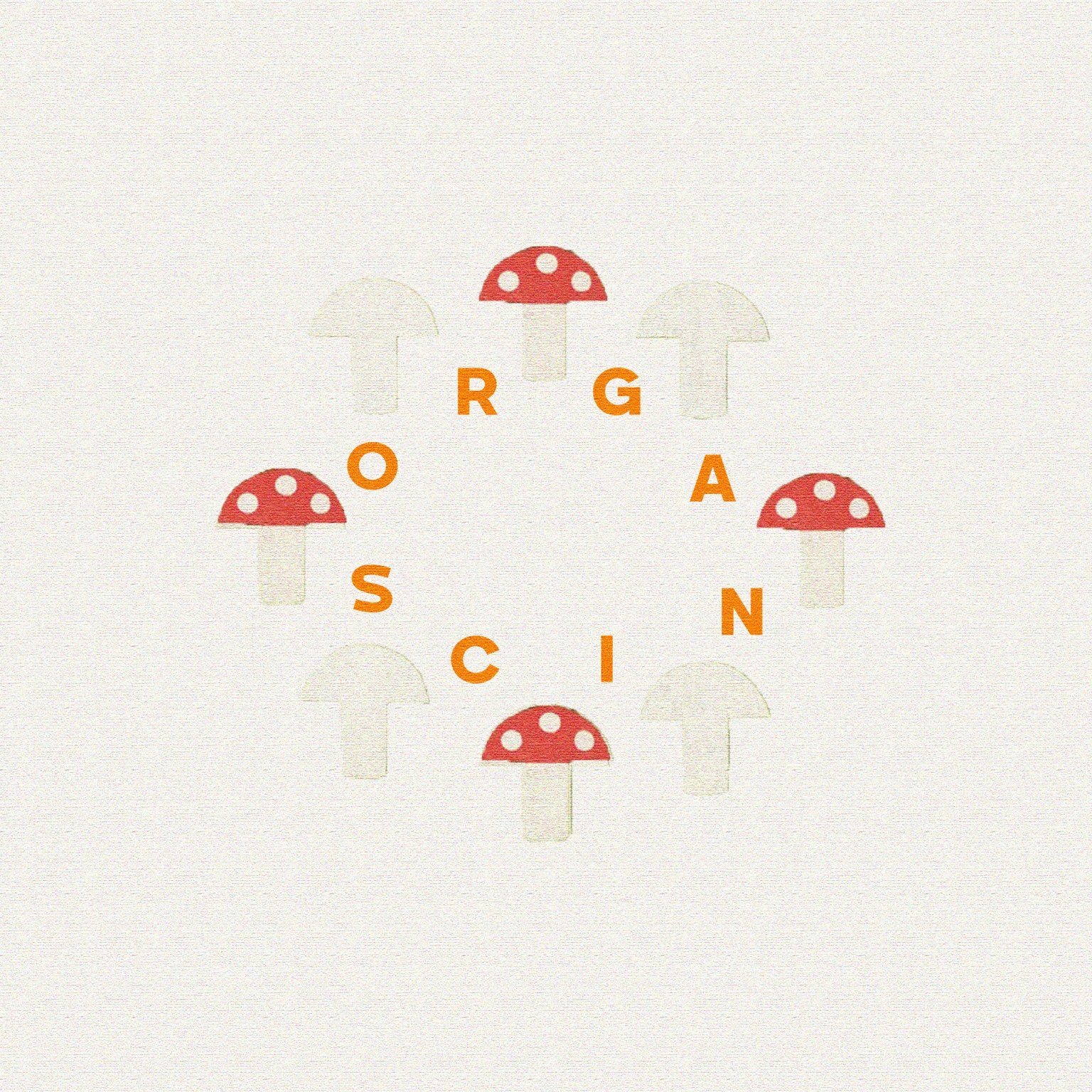 Organics mushroom circle logo
